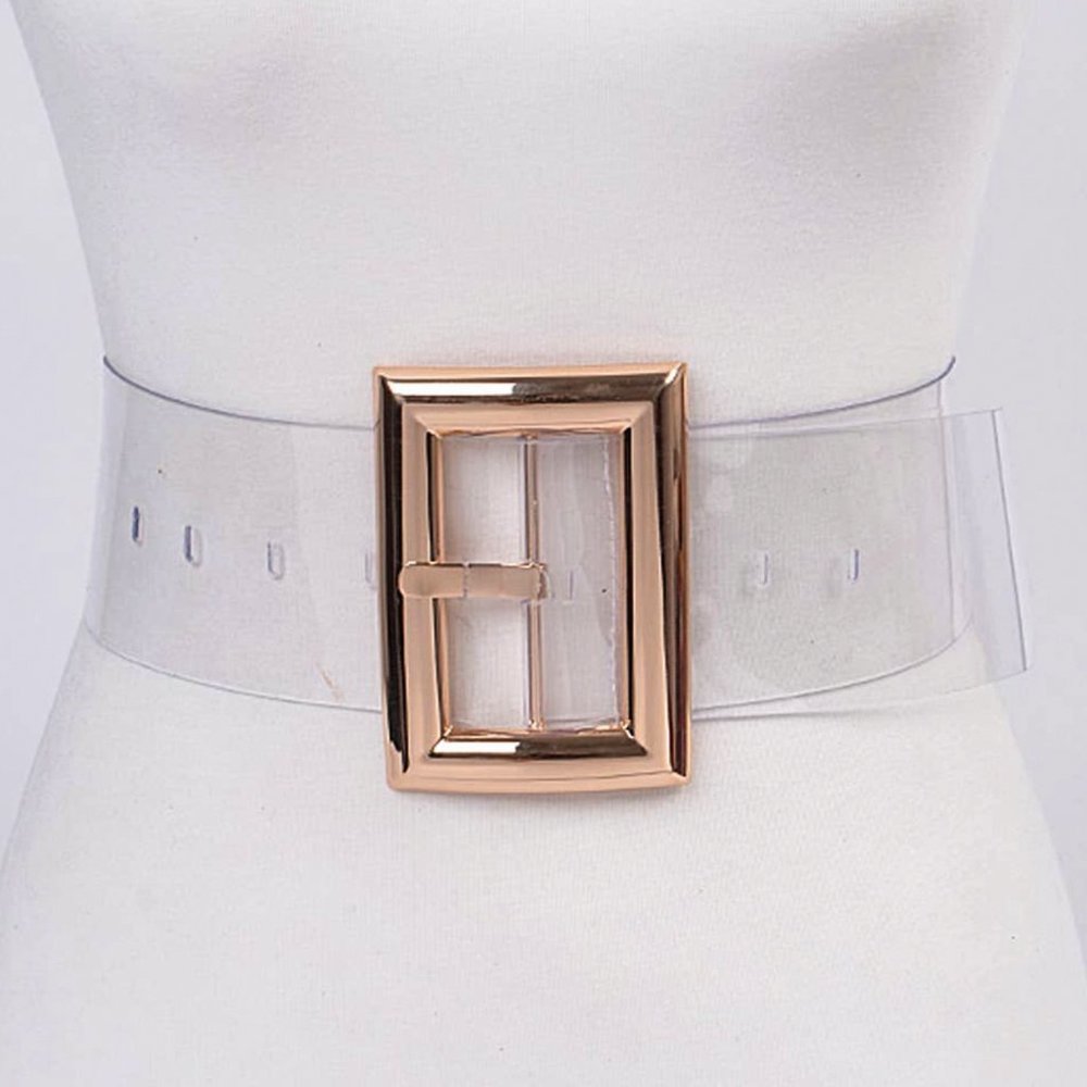 Clear Belt w/ Gold Buckle